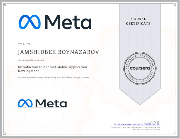 Introduction to Android Mobile Application Development