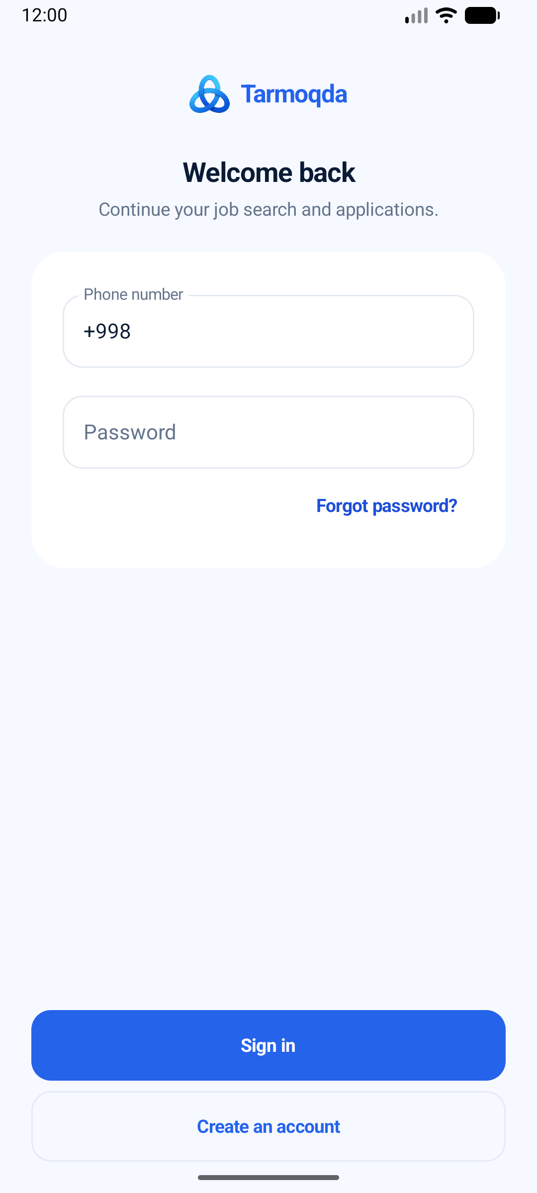 Sign-in flow
