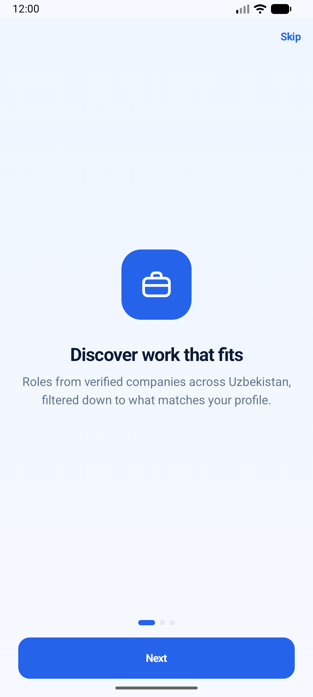 Job-seeker onboarding